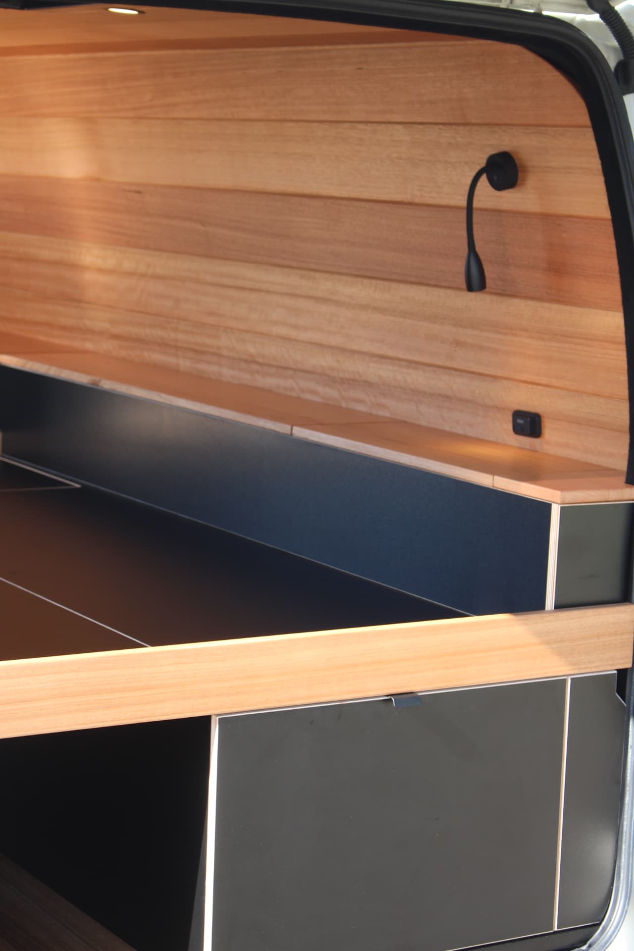 Hiace 200 Series Weekender — Bench, bed platform and drawer front