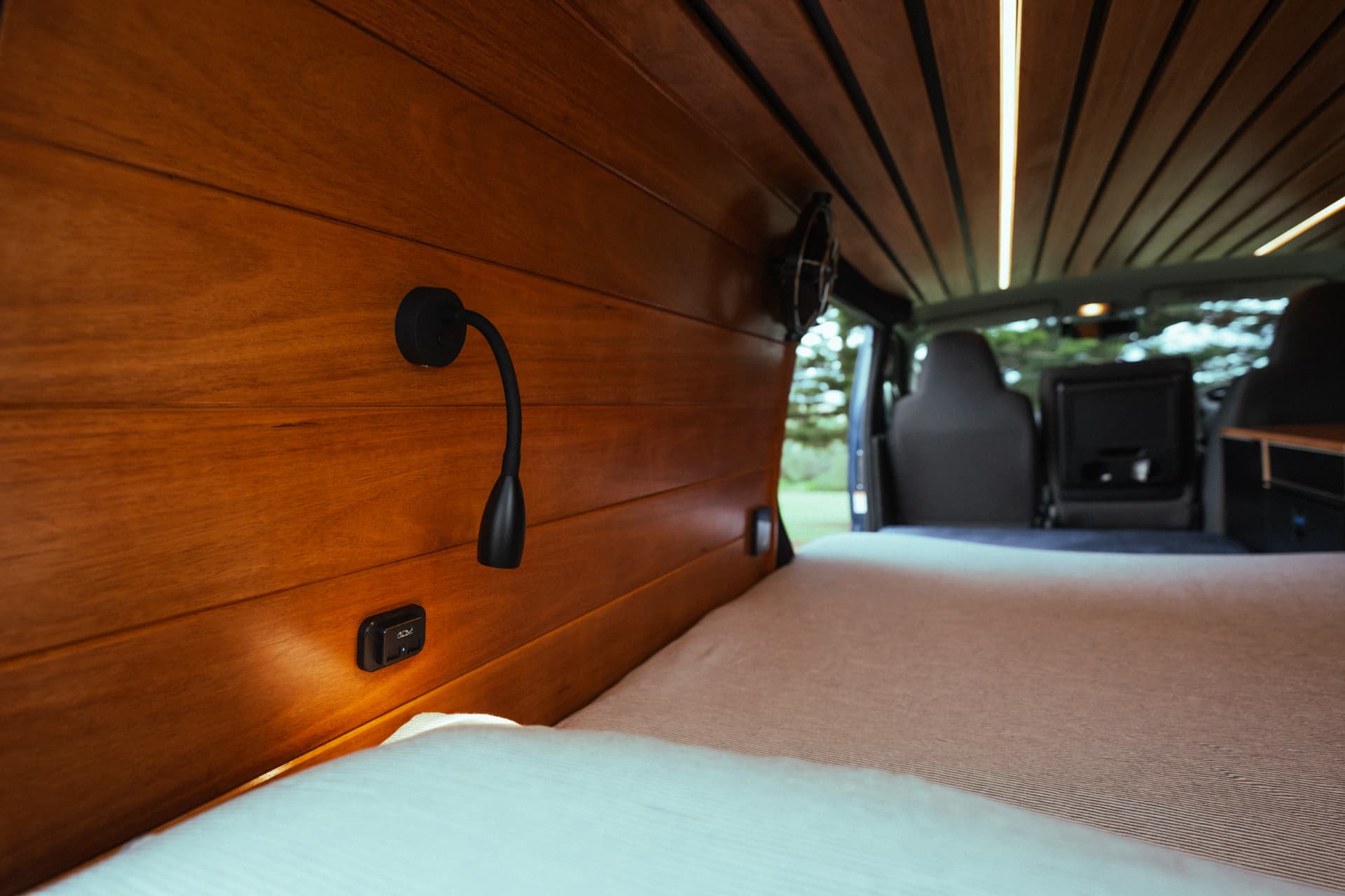 Hiace 200 Series — Bedside detail looking forward