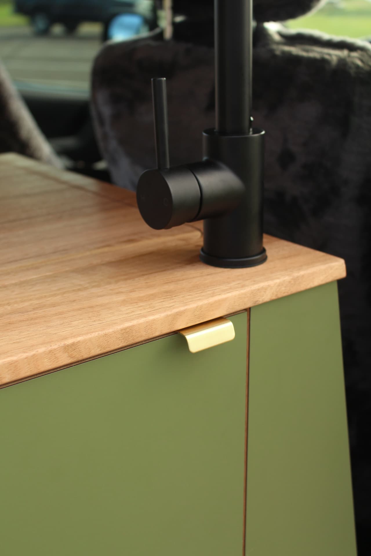 Tasmanian oak cabinetry detail