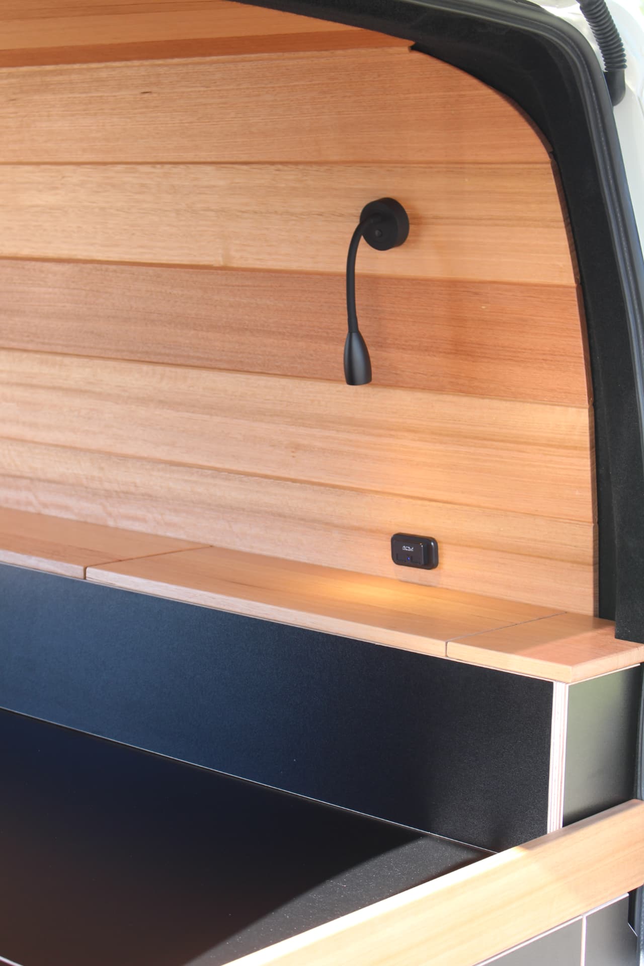 Hiace 200 Series Weekender custom fitout by Fins Fitouts