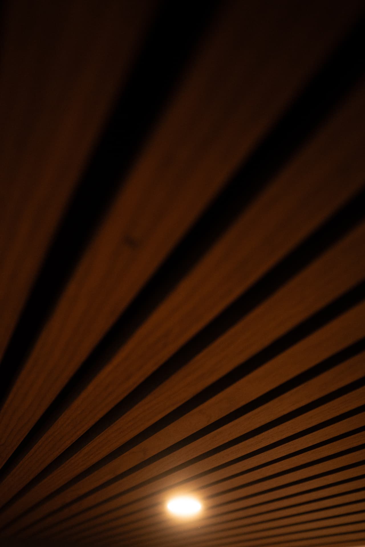 VW Transporter — Slatted ceiling and warm downlight
