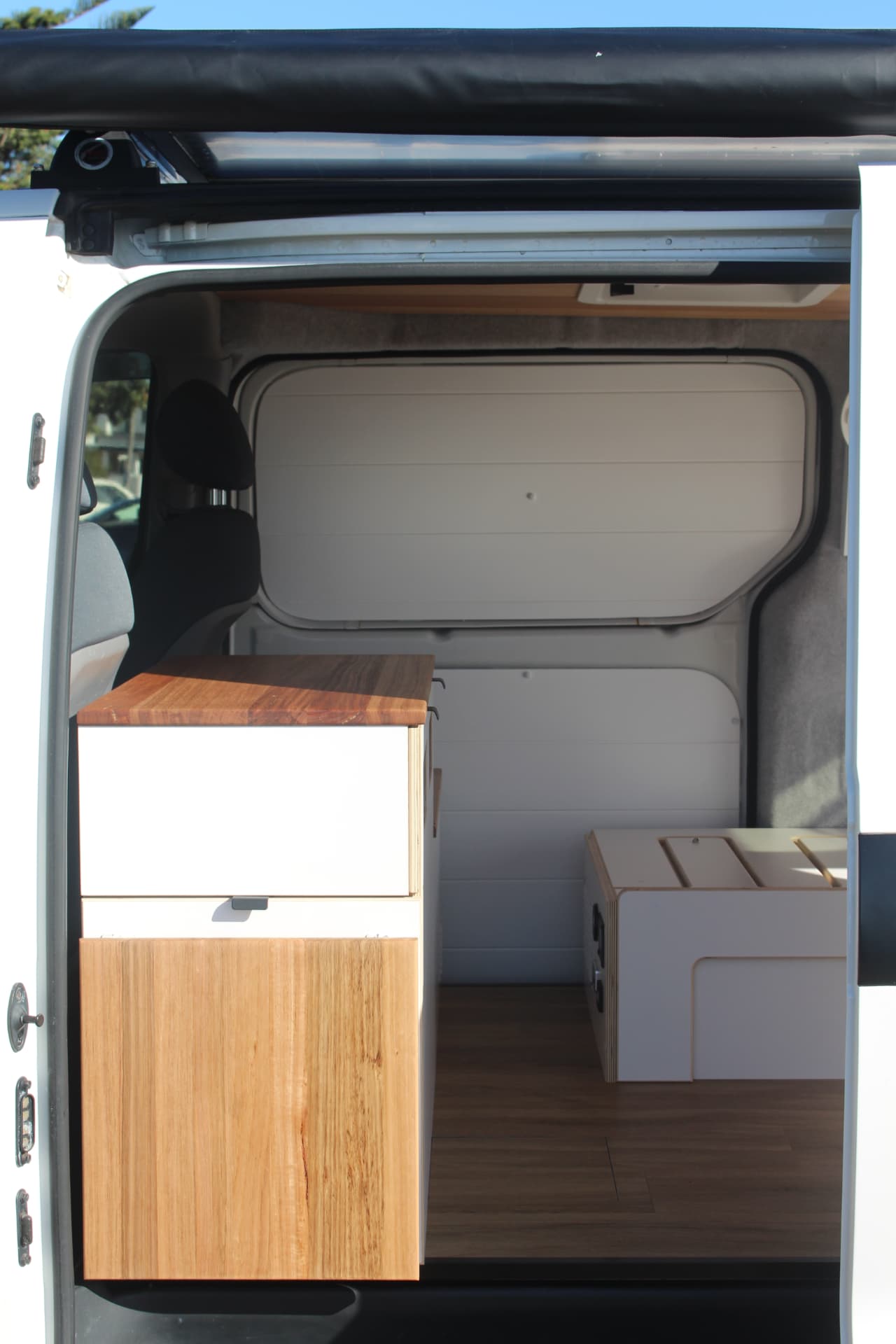 iLoad Camper — Kitchen bench and fridge slide