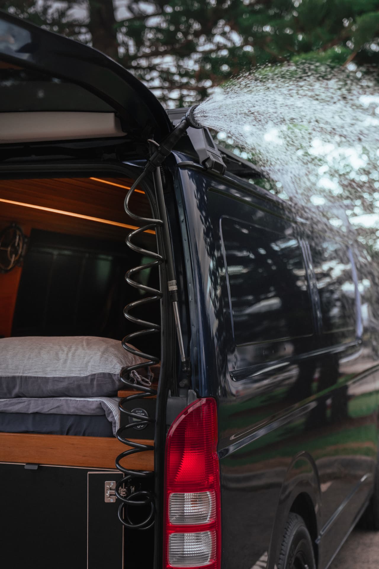 Hiace 200 Series — Roof rack and shower fitting